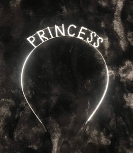 Crystal Tiara " Princess " Headband | Metal