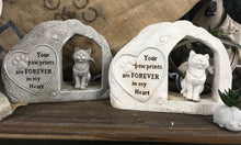 Load image into Gallery viewer, Cat Angel Paw Prints Memorial Statue Pet Sympathy Pet Grave Market Pet Loss Gift