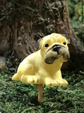Load image into Gallery viewer, Miniature Sitting Pug to complete your Fairy Garden | Sold Individually