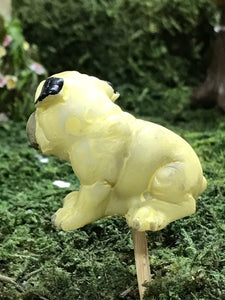 Miniature Sitting Pug to complete your Fairy Garden | Sold Individually