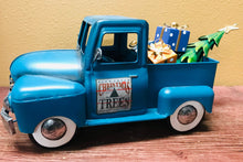 Load image into Gallery viewer, Vintage Blue Pickup Truck | Collectible Truck | Retro Industrial Decorative Figurine | Removable Tree and Presents