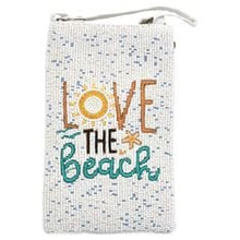 Load image into Gallery viewer, Beach Lover Hand Beaded Fashion Cell Phone Bag Purse Crossbody