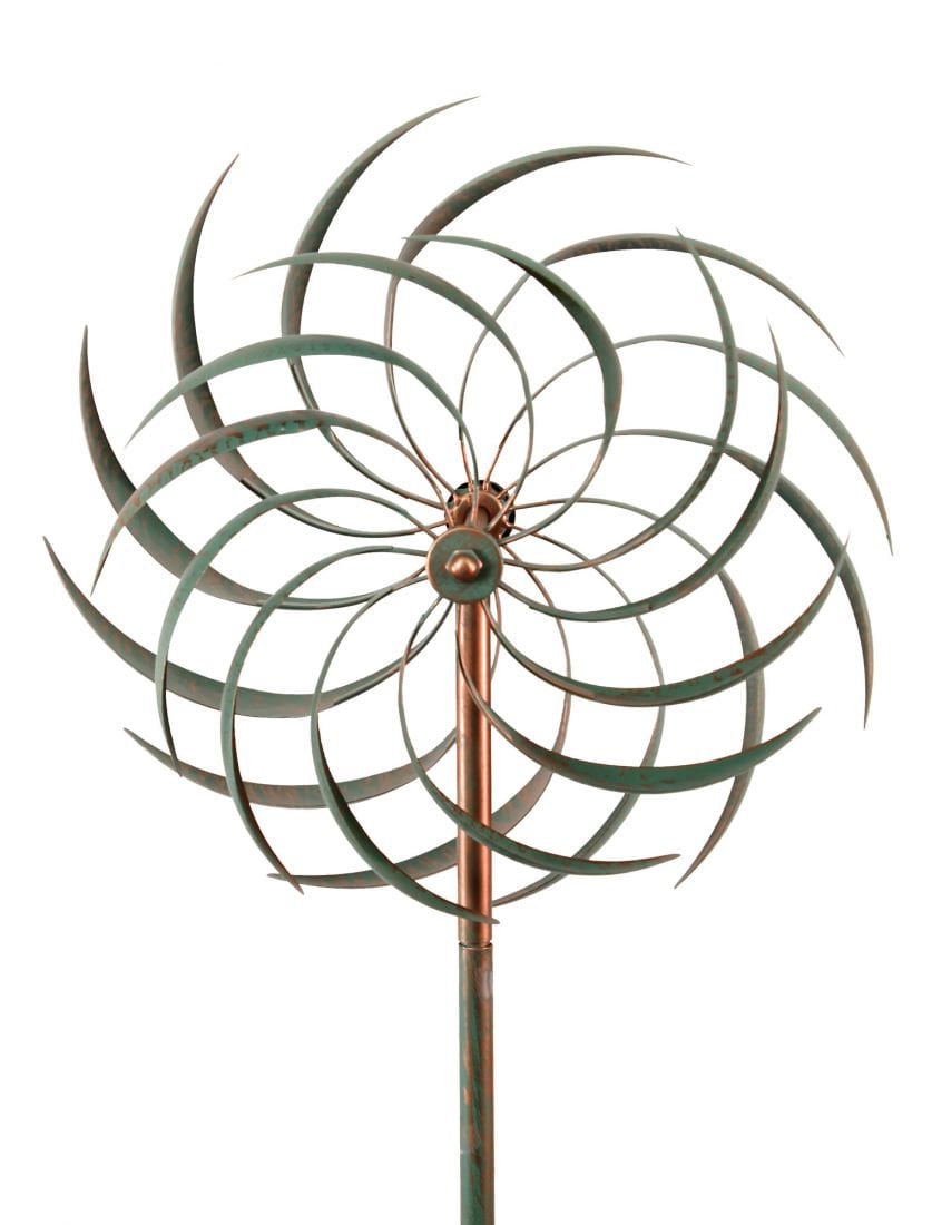 Green Kinetic Wind Spinner Garden Art Wind Sculpture wind swept HH779