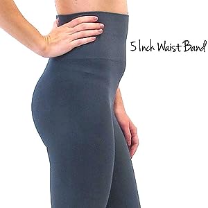 Leggings feature Ultra Body-Contour-Stay-Put Waistband