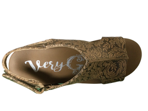 Liberty Tooled Wedge Woman' Comfortable walking shoe in Nude