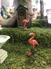Load image into Gallery viewer, Miniature pink Flamingo&#39;s to complete your DIY Fairy Garden Dollhouse Collection
