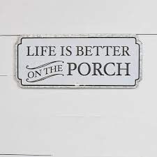 Outdoor Porch Sign 
