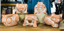 Load image into Gallery viewer, Mini terracotta animal planter with drainage