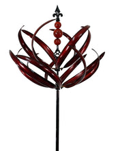 Load image into Gallery viewer, Red Spring Reeds Kinetic Garden Wind Spinner Garden Art Sculpture HH112