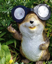 Load image into Gallery viewer, Friendly solar chipmunk letting us know he is number one | solar | gopher