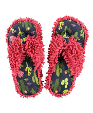 Load image into Gallery viewer, Women&#39;s cactus spa flip flop / slipper | soft and comfy | cactus print | warm | coral