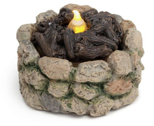 Load image into Gallery viewer, Miniature campfire with light up flame | Fairy garden accessories | mini fire pit | MG43