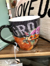 Load image into Gallery viewer, Country Farmhouse Cow Coffee Cup with floral print Tiara