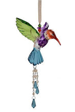Load image into Gallery viewer, Acrylic Hummingbird Suncatcher  Five Color Tone Hanging Ornament Window Decoration Indoor Outdoor