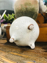 Load image into Gallery viewer, Mini Ceramic Face Planter | Mini Ceramic Head Pot | Succulent Planter | Mini Ceramic Face pot | Air Plant Holder | Footed Planter