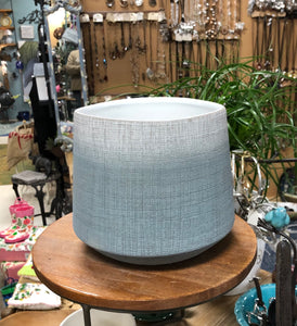 Blue Gray Ombre Ceramic indoor Planter Pot Modern design
