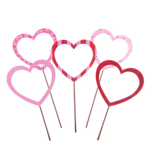 Heart Stake for Valentines Day Cut out Heart flower stakes