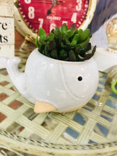 Load image into Gallery viewer, Mini 3” Whale Ceramic Succulent Planter Pot Indoor