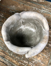 Load image into Gallery viewer, Grey Concrete Helping Hands Indoor/Outdoor Plant Pot Planter/Candle Holder 7 Inches Long