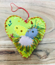 Load image into Gallery viewer, Heart Shaped Easter Ornaments | Felt Ornament