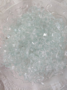 Fairy Garden Path Stones | Glass Faux River or Lake Glass Crystals 6 colors
