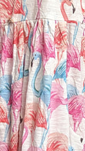 Load image into Gallery viewer, Flamingo Print Woman&#39;s Sleeveless Tank Dress