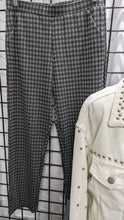 Load image into Gallery viewer, Women&#39;s Black Plaid Pull On Dress Pants Plus Sizes Available