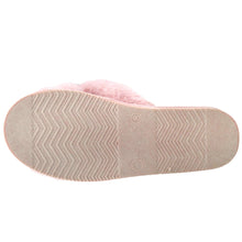 Load image into Gallery viewer, Women&#39;s Pink Faux Fur slipper | Soft and Comfy | Criss Cross | warm | Fluffy