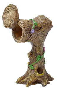 Fairy garden mailbox wrapped with branches miniature