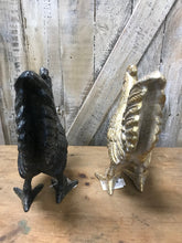 Load image into Gallery viewer, Cast Iron Decorative Roosters | Choice Gold or Black