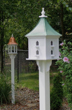 Load image into Gallery viewer, Chesterfield Patina Roof White Martin Birdhouse Condo BH03 Bird Lover&#39;s Gift