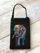 Load image into Gallery viewer, Elephant Hand Beaded Fashion Cell Phone Bag Purse Crossbody