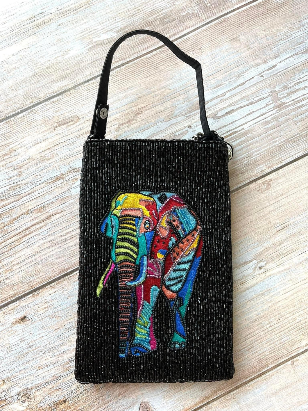 Elephant Hand Beaded Fashion Cell Phone Bag Purse Crossbody