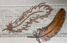 Load image into Gallery viewer, Cut Out Steel Feather Wall Home Rustic Decor  Feather&#39;s Lovers Gift