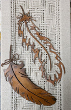 Load image into Gallery viewer, Cut Out Steel Feather Wall Home Rustic Decor  Feather&#39;s Lovers Gift