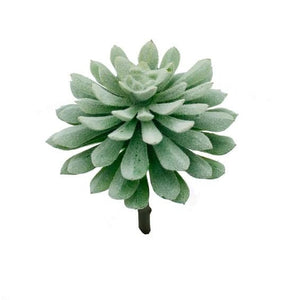 Faux succulent flocked pick green stem | decorative succulent plant stem | hz195