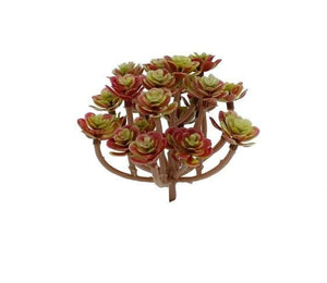 Faux succulent pink and green | decorative succulent plant stem | hz193
