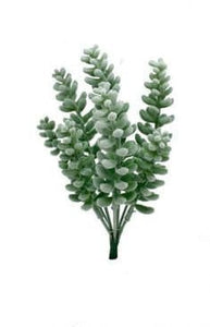 Faux succulent pick green flocked | decorative succulent plant stem | hz199