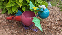 Load image into Gallery viewer, Unique dragon planter bobble head | indoor outdoor garden decor | dragon lover&#39;s gift