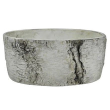 Load image into Gallery viewer, Shallow Birch Bark Ceramic planter Large 9&quot; | Nature Inspired | Woodsy