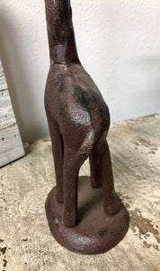 Giraffe Cast Iron Paper Towel or Toilet Paper Holder