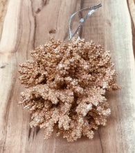Load image into Gallery viewer, Diamond sparkle glitter faux coral Christmas tree ornaments
