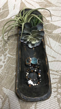 Load image into Gallery viewer, Primitive Wood Dough Bowl or Tray Large | Black | Unique Hand Carved | Vintage Style