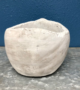 Face Succulent Cement Head Pot Planter 5" tall x 6"