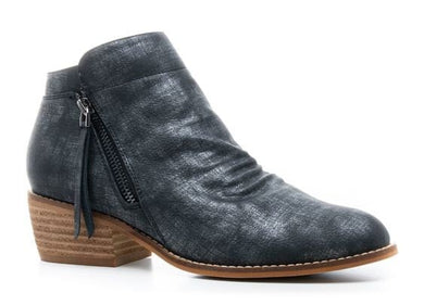 Corky's Women's black booties metallic comfortable with side zipper