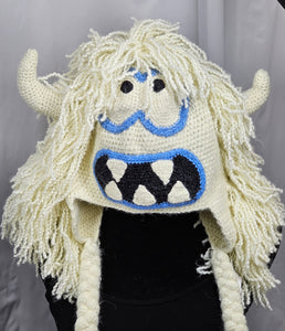 Yeti Abominable Snowman Knitted Winter Novelty Crazy Ski Snowboard Hat Adult Unisex Unique Gift