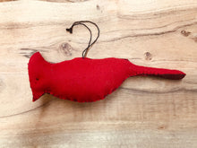 Load image into Gallery viewer, Decorative felt Cardinal Ornament