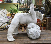 Load image into Gallery viewer, Unique tumbling cherub statue sculpture l garden art |  indoor outdoor cherub lover&#39;s gift