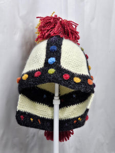 Roman Helmet Knit Winter Novelty Crazy Ski Snowboard Hat Adult Unisex Unique Gift