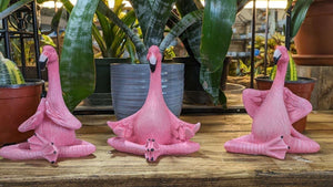 Pink flamingo yoga poses | unique gift | perfect yoga enthusiast's gift